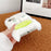 For iPhone 15 Case Sausage-shaped Lip Cartoon Design Plush+TPU Phone Cover - White - 4