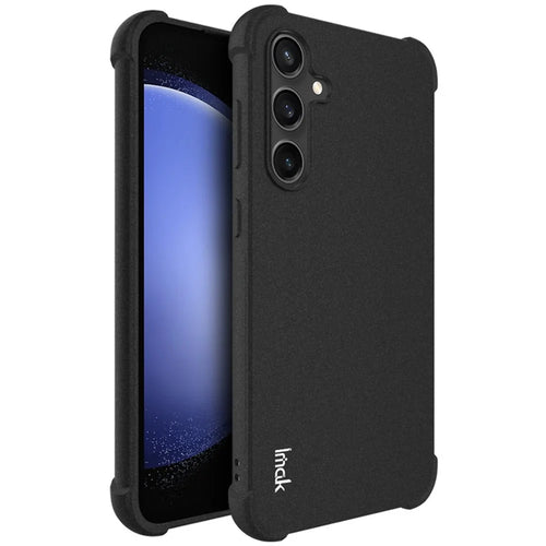 IMAK For Samsung Galaxy S23 FE Case Airbag Corner Anti-drop TPU Cover - Black - 1