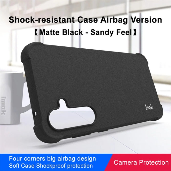 IMAK For Samsung Galaxy S23 FE Case Airbag Corner Anti-drop TPU Cover - Black - 2