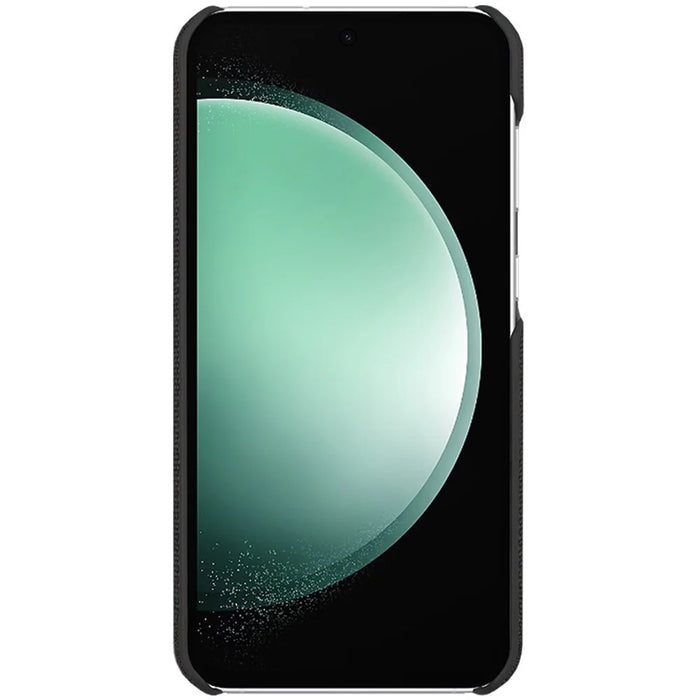 IMAK Ruiyi Series for Samsung Galaxy S23 FE Case Cloth Texture Leather Coated PC Cover - Black - 6