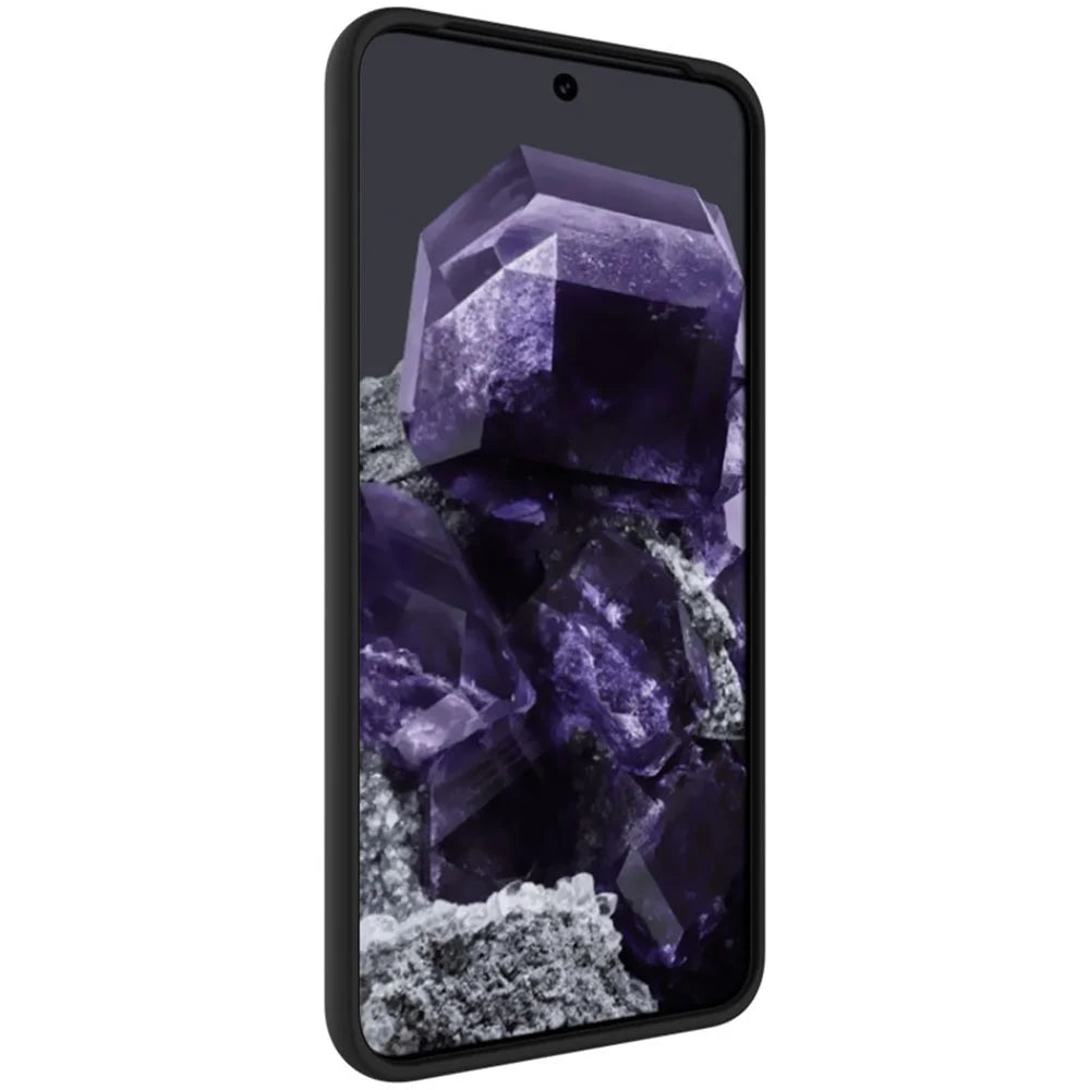 IMAK LX-5 Series for Google Pixel 8 Case Anti-scratch Leather Coating Phone Cover - Carbon Fiber Texture - 4