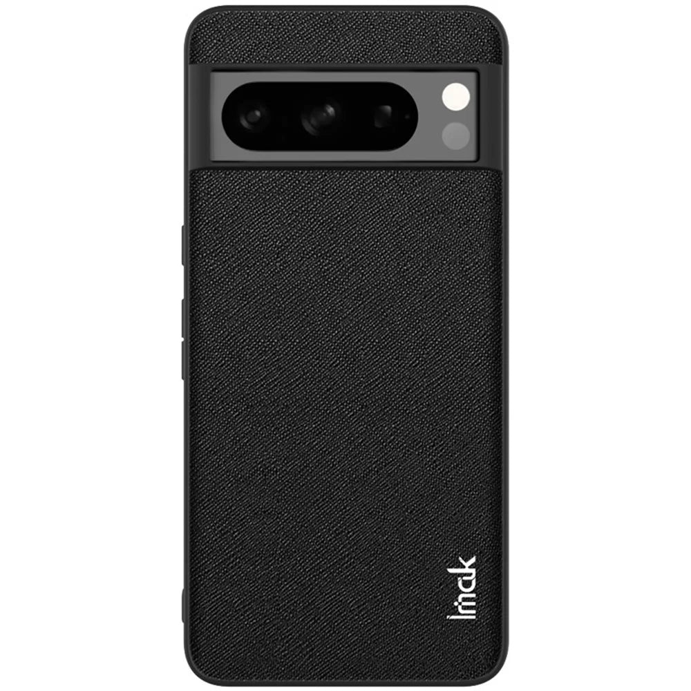 IMAK LX-5 Series for Google Pixel 8 Pro Case Leather+ PC + TPU Phone Cover - Cross Texture - 6