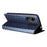 For ZTE Blade A33S Case Rhombus Imprinted Leather Wallet Phone Cover - Blue - 4