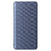 For ZTE Blade A33S Case Rhombus Imprinted Leather Wallet Phone Cover - Blue - 7