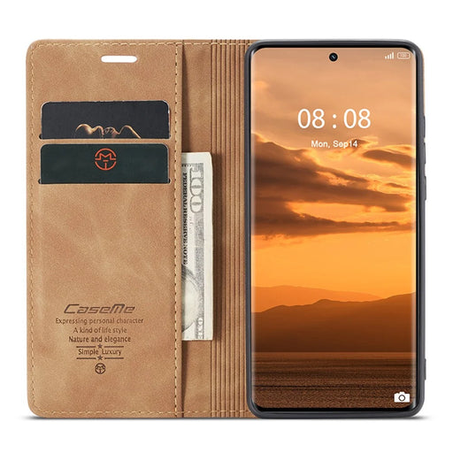 CASEME 013 Series For Realme 11 Pro 5G / 11 Pro+ 5G Case PU Leather Wallet Phone Cover - Brown - 2