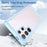 For Samsung Galaxy S24 Ultra Case TPU + Acrylic Shockproof Smart Phone Cover - Blue - 3