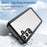 For Samsung Galaxy S25+ / S24+ Case TPU + Acrylic Anti-Scratch Phone Back Protector - Black - 3