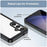 For Samsung Galaxy S25+ / S24+ Case TPU + Acrylic Anti-Scratch Phone Back Protector - Black - 6