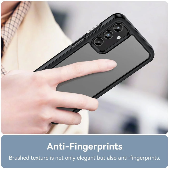 For Samsung Galaxy A15 5G Case Anti-drop TPU + Acrylic Cell Phone Cover - Black - 5