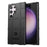 For Samsung Galaxy S24 Ultra TPU Phone Cover Shockproof Phone Case with Square Grid Texture - Black - 1