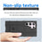 For Samsung Galaxy S24 Ultra TPU Phone Cover Shockproof Phone Case with Square Grid Texture - Black - 4