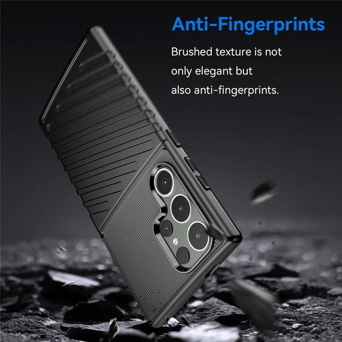 Thunder Series For Samsung Galaxy S24 Ultra Case Anti-Scratch Phone Shell TPU Cell Phone Cover - Black - 3