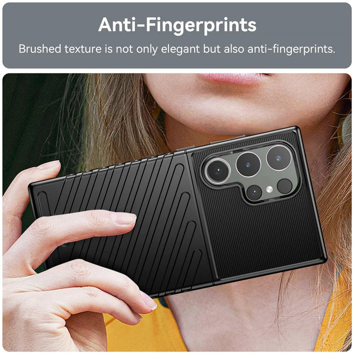 Thunder Series For Samsung Galaxy S24 Ultra Case Anti-Scratch Phone Shell TPU Cell Phone Cover - Black - 5
