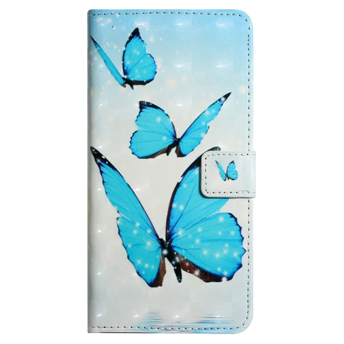 For Samsung Galaxy A05s 4G Case 3D Pattern Printing Wallet Phone Cover - Three Butterflies - 6