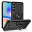 For Samsung Galaxy A05s 4G Case Ring Kickstand Anti-fall TPU+PC Phone Cover - Black - 1
