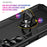 For Samsung Galaxy A05s 4G Case Ring Kickstand Anti-fall TPU+PC Phone Cover - Black - 3