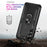 For Samsung Galaxy A05s 4G Case Ring Kickstand Anti-fall TPU+PC Phone Cover - Black - 5