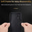 AZNS For Samsung Galaxy A15 4G Case Imprinted Pattern PU Leather+TPU Cell Phone Cover - Brown - 6
