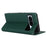 For Google Pixel 8 Pro Case Litchi Texture Genuine Cow Leather Phone Cover Wallet Stand with Strap - Green - 3