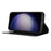 For Samsung Galaxy S23 FE Case Crazy Horse Texture Genuine Split Leather Phone Cover with Stand and Wallet - Black - 3