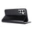For Samsung Galaxy S23 FE Case Crazy Horse Texture Genuine Split Leather Phone Cover with Stand and Wallet - Black - 4