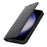 For Samsung Galaxy S23 FE Case Crazy Horse Texture Genuine Split Leather Phone Cover with Stand and Wallet - Black - 6