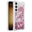 For Samsung Galaxy S24+ TPU Case Glitter Quicksand Shockproof Phone Back Cover - Rose Gold / Hearts - 1