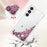 For Samsung Galaxy S24+ TPU Case Glitter Quicksand Shockproof Phone Back Cover - Rose Gold / Hearts - 4