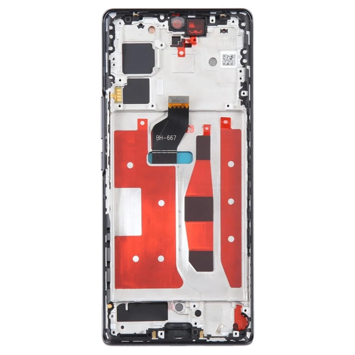 For Honor 70 5G FNE-AN00 FNE-NX9 OEM Grade S OLED Screen and Digitizer Assembly + Frame Repair Part (without Logo) - Black - 3