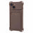 HRX Series for iPhone 14 Plus Case Reinforced Corner Card Slot TPU Cover (Precise Cutout) - Brown - 1