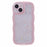 JTW Series for iPhone 14 Case Wavy Frame Glitter Stars Epoxy Phone Cover - Pink - 3