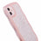 JTW Series for iPhone 12 Case Wavy Edge Star Sequins Epoxy Phone Cover - Pink - 6