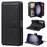For Samsung Galaxy S25+ / S24+ Leather Case with 10 Card Holder Phone Cover Stand - Black - 1