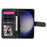 For Samsung Galaxy S25+ / S24+ Leather Case with 10 Card Holder Phone Cover Stand - Black - 2
