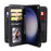 For Samsung Galaxy S25+ / S24+ Leather Case with 10 Card Holder Phone Cover Stand - Black - 6
