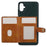 For Samsung Galaxy A05 4G Case Kickstand Phone Cover with Card Holder - Green - 3