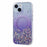 JTW Series for iPhone 15 Magnetic Case Gradient Glitter Sequins Epoxy Phone Cover - Purple - 1