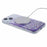 JTW Series for iPhone 15 Magnetic Case Gradient Glitter Sequins Epoxy Phone Cover - Purple - 4