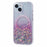 JTW Series for iPhone 13 Case Gradient Glitter Acrylic+TPU Magnetic Phone Cover - Pink - 1