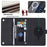VILI GHB Series for iPhone 15 Pro Leather Case RFID Blocking Magnetic Phone Cover - Black - 4