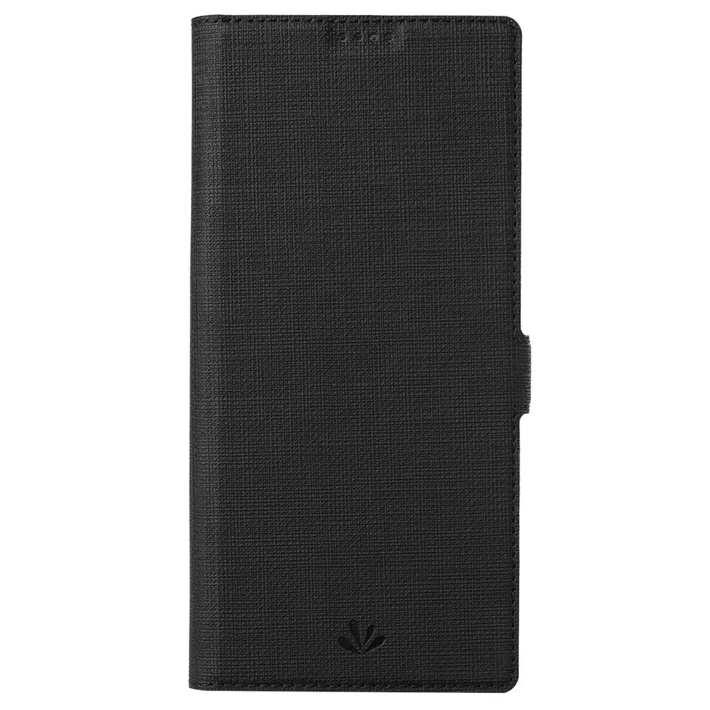 VILI DMK Series for Google Pixel 8 Pro Case Cross Texture Leather Cover with Wallet Stand - Black - 7