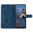 For Samsung Galaxy A05s 4G Case Magnetic PU Leather Imprinted Wallet Phone Protector - Blue - 3
