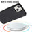 For iPhone 14 Case Eco-Friendly Wheat Straw+TPU Magnetic Phone Cover - Black - 5