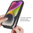 Starry Series for iPhone 15 Magnetic Case PC+TPU Clear Phone Cover with PET Screen Protector - 2