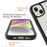 Starry Series for iPhone 15 Magnetic Case PC+TPU Clear Phone Cover with PET Screen Protector - 5