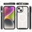 Starry Series for iPhone 15 Magnetic Case PC+TPU Clear Phone Cover with PET Screen Protector - 6
