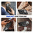 For iPhone 12 Pro Max 6.7 inch Case Magnetic Anti-fall TPU+PC Kickstand Protective Back Shell - Black - 7