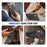 For Samsung Galaxy A14 4G / A14 5G Case Shockproof TPU+PC Phone Back Protector with Rotating Kickstand - Black - 7