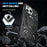 For iPhone 14 Pro Max Case Anti-drop Shock Absorbing TPU+PC Kickstand Smart Phone Cover - Black - 4