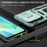 Armor Series For Samsung Galaxy S25 / S24 Case PC+TPU Shockproof Kickstand Smart Phone Back Protector with Slide Lens Lid - Green - 6